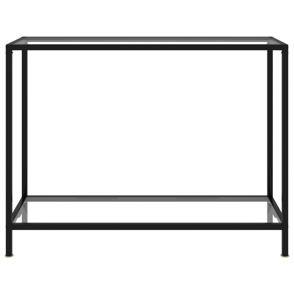 vidaXL Konsolentisch Transparent 100x35x75 cm Hartglas