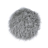 thumbnail of Kunstfell Teppich 38x38cm - Fellteppich rund Dekofell handgearbeitet Sitzfell Stuhlkissen Sitzkissen Fell Deko Bettvorleger Kunstfellteppich grau