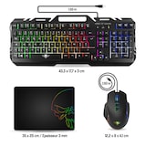 thumbnail of Pack gaming Clavier, Souris et tapis PRO-MK5 rétro éclairé RGB - Souris 7 boutons 6200 dpi - Clavier Semi-méca