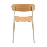 thumbnail of Set van 2 beige houten stoelen