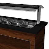 thumbnail of Saro Saladebar voor 3x 1/1 Gn, Model Premium Line Sb-K130 Bruin/Zwart