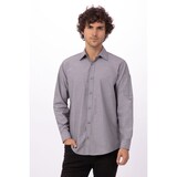 thumbnail of Chef Works® CHAMBRAY Herrenhemd Urban Collection Artikel SLMCH005 Grau Größe 3XL