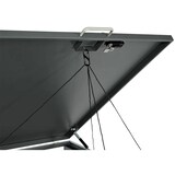 thumbnail of 3er Mülltonnenverkleidung HWC-J82, Mülltonnenbox, erweiterbar, Metall 80kg, anthrazit ~ Kirsche-Holzoptik dunkelbraun