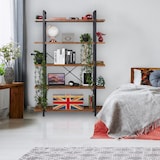 thumbnail of Relaxdays künstliche Hängepflanzen im 2er Set, hängende Kunstpflanzen im Topf, Kunsteukalyptus wie echt, grün/schwarz