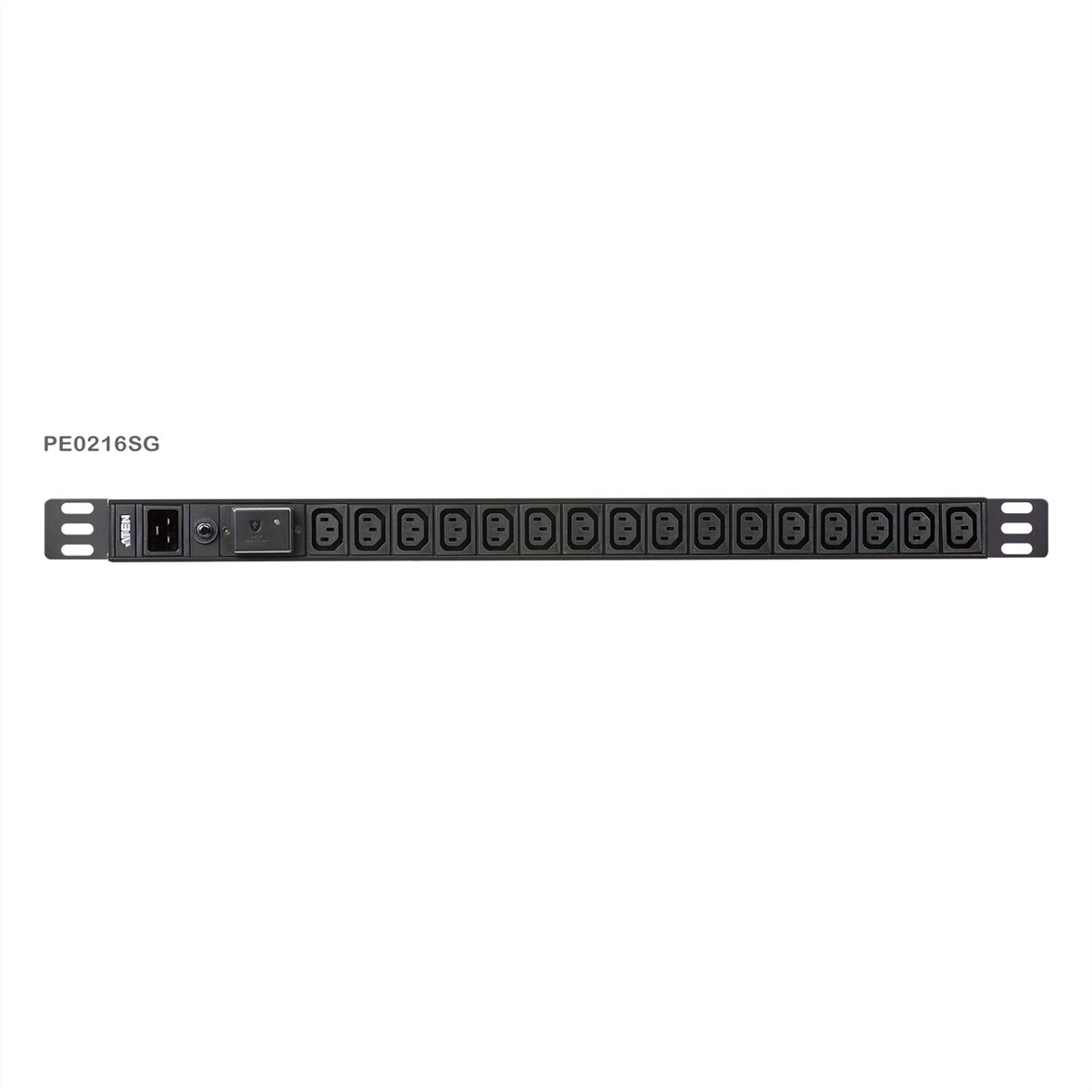 ATEN PE0216SG 0U 16A 16-Port Basic PDU mit Überspannungsschutz