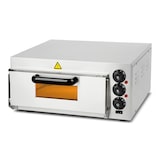 thumbnail of VERTES Gastro pizzaoven met vuurvaste steen, timerfunctie en verlichting, steenoven voor origineel Italiaans, hitte regelbaar tot 350°C eenvoudig