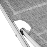 thumbnail of tectake Espreguiçadeira Lorella acolchoada, dobrável  Cinzento Jaspeado