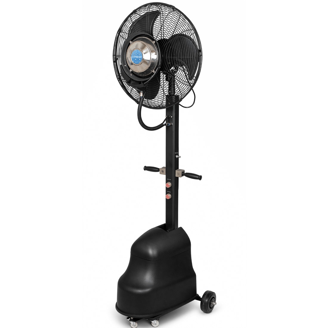 O'FRESH Ventilador Nebulizador Exterior - Terraço Alto Desempenho - Preto - 180 cm - 180W - Autonomia 10h - Reciclagem de Água