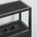 thumbnail of vidaXL Stauraum-Kopfteil Schwarz Eichen-Optik 135 cm Holzwerkstoff