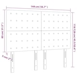 thumbnail of vidaXL LED Kopfteil Grau 144x5x118/128 cm Kunstleder