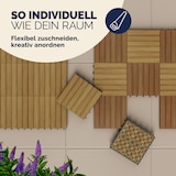 thumbnail of Casaria 66x Holzfliesen Eukalyptus 30x30cm