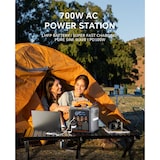 thumbnail of Newsmy Tragbares Powerstation 551,25 Wh Aufladen von 0-100% in 1,2 Std., Mobiler Stromspeicher mit 700 W x 2 AC-Steckdosen und USB-C PD 100 W, Solarge