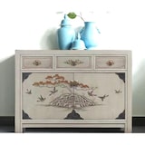 thumbnail of OPIUM OUTLET Möbel Kommode Schrank Sideboard Hochzeitsschrank "VintageFog" 33082-12 hellgrau asiatisch chinesisch orientalisch