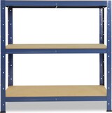 thumbnail of shelfplaza HOME 100x30x40 cm Schwerlastregal in blau mit 3 Böden und 175 kg Traglast pro Boden