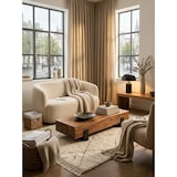 thumbnail of Holz-Sofatisch Sheesham, Puristisches, modernes Design, handgefertigt & robust, Schutzlackversiegelte Oberfläche. 115x44x22 cm | Kadima Design