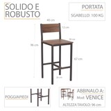 thumbnail of Set 2 bancos altos castanho nogueira mod. VENICE por Yelloo