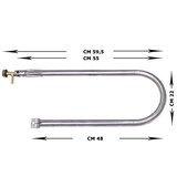 thumbnail of Bruciatore a Gas Gpl a U cm 55 per barbecue, forni, pietra ollare/lavica, piastra ghisa