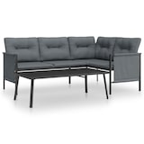 thumbnail of vidaXL 2-tlg. Garten-Lounge-Set Anthrazit Stahl