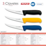thumbnail of 3 Claveles Proflex - Juego de 3 Cuchillos Profesional Deshuesador Curvo 13 cm Microban
