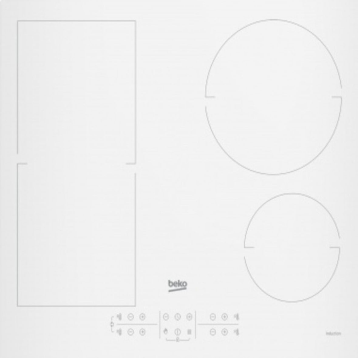 Placa de Inducción BEKO 01302909 60 cm 7200W