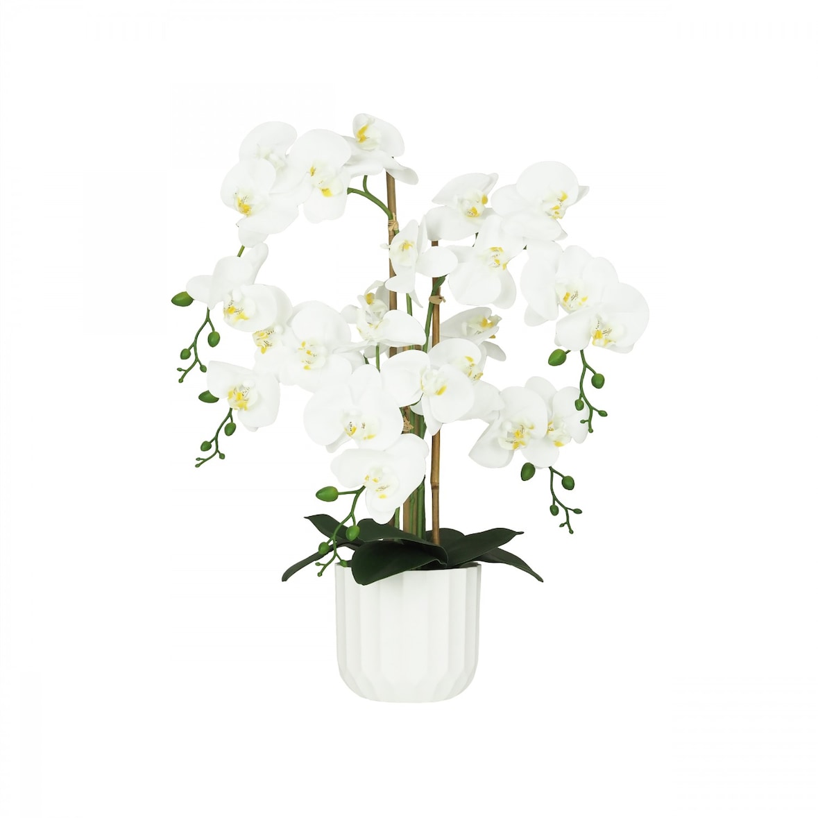 LIGNE DÉCO Orchidée artificielle toucher naturel 60cm