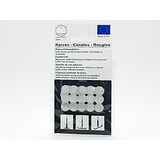 thumbnail of Wachsklebeplättchen Transparent 15 Stück für Kerzen Klebepunkte Befestigung Wax Pads Unsichtbar Stabiler Halt