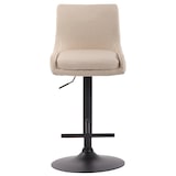 thumbnail of Sgabello Bancone Imbottito Club in Tessuto crema/nero