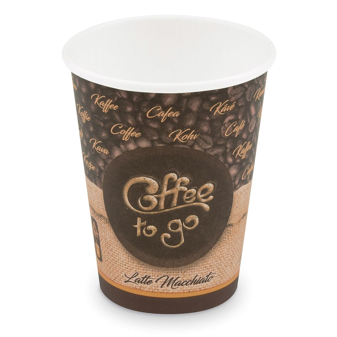 250x Kaffeebecher L 'Coffee To Go' Latte Macchiato Melange 350ml 420ml