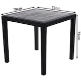 thumbnail of Gartenmöbel-Set Bistromöbel Outdoor Möbelset Sitzgruppe Tisch Stuhl Stapelstuhl 5tlg.