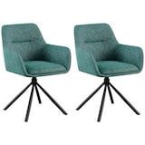 thumbnail of Set van 2 Eetkamerstoelen Tipton donkergroen