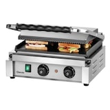 thumbnail of Grill panini inox fonte émaillé lisse, rainurée, avec minuterie, 2200 W, 220 V - MONO