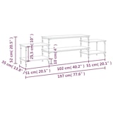 thumbnail of vidaXL TV-Schrank Schwarz 197x35x52 cm Holzwerkstoff