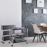 thumbnail of METRO PROFESSIONAL Carro plegable GFT2003, PP/acero inoxidable, 51 x 93 x 93 cm, negro/plateado