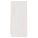 thumbnail of Table de chevet Blanc 40x29,5x64 cm Bois de pin solide