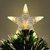thumbnail of WellHome - Albero di Natale in fibra ottica con 90 luci LED bianco caldo e stella 47x47x90cm