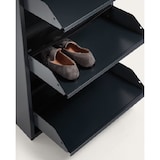 thumbnail of Sapateira 3 portas - 50 x 15 x 103,5 cm - Sapateira - Sistema de armazenamento de sapatos - Metal - Caixa de armazenamento de sapatos - Preto