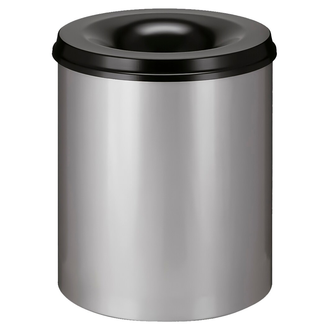 V-part Vlamdovende papierbak 80 ltr - aluminiumgrijs, zwart