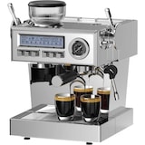 thumbnail of Espressomaschine mit Mahlwerk 2050 W – Siebträgermaschine 20 Bar, Profi Milchaufschäumer, Barista-Zubehör, 25 Mahlgrade, 1,6 L Wassertank