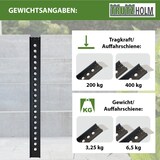 thumbnail of TRUTZHOLM 1 x Auffahrschiene 194 cm Traglast 200 kg Alu schwarz Auffahrrampe Verladerampe Rampe