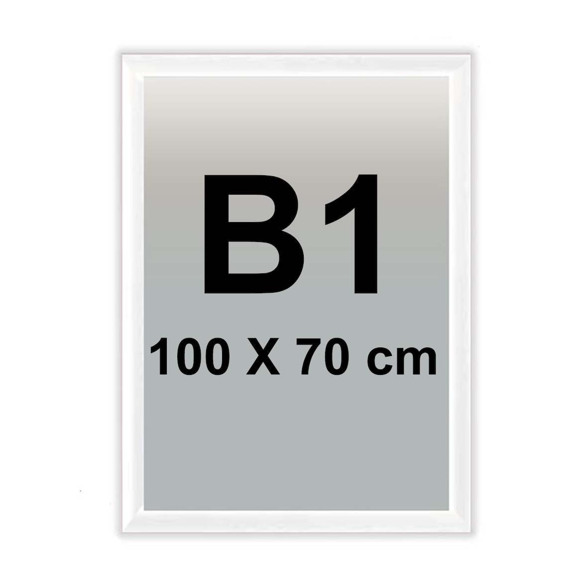 Cadre Clic-Clac B1 (100 X 70 cm) Blanc