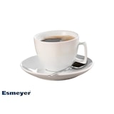 thumbnail of 6 x Kaffee-/Cappuccino-Tasse, Inhalt: 0,20 ltr., mit Untertasse, Form CREMA, UNI WEISS, Henkelform eckig, Höhe: 7,0 cm