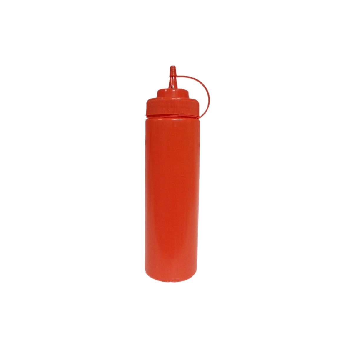 METRO PROFESSIONAL Botella dispensadora para salsas hs032, polietileno/polipropileno, Ø 8 x 26,5 cm, 1025 ml, con tapón, rojo