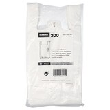 thumbnail of 200 Hemdchen-Tragetaschen, HDPE 60 cm x 30 cm x 18 cm weiss