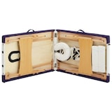 thumbnail of Helloshop26 - Opklapbare massagetafel massagebed bank sofa draagbare professionele cosmetische therapie Shiatsu Reiki 2 zones wit 02_0001812
