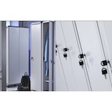 thumbnail of Armadietto Spogliatoio doppio sporco pulito Easy L 59 x P 40 x H 175 cm grigio chiaro