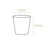 thumbnail of Schnapsbecher aus Papier (beschichtet) 40 ml / 1,5 oz, weiß