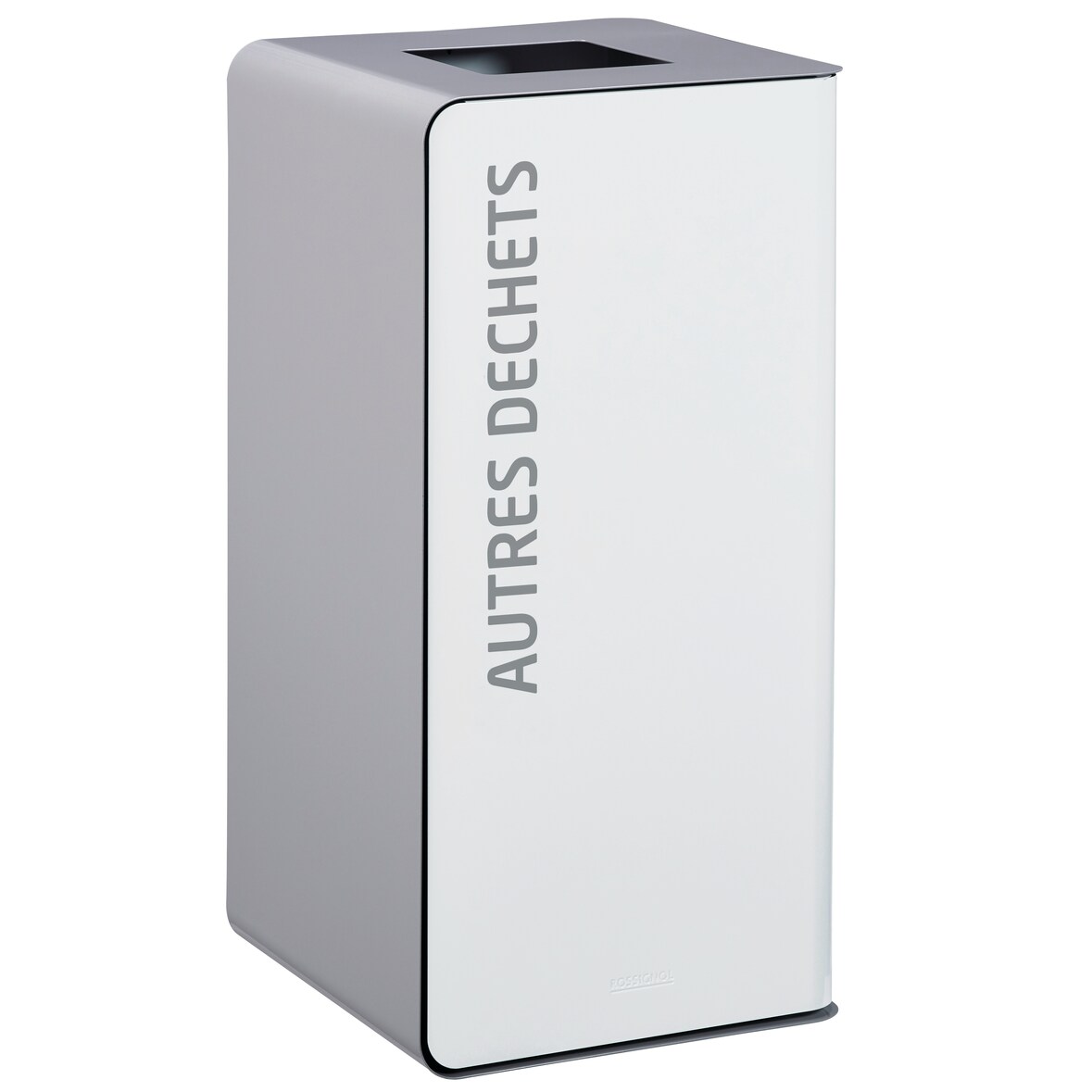 Rossignol - Borne de tri avec bac 40L CUBATRI - autres déchets blanc/gris
