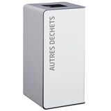 thumbnail of Rossignol - Borne de tri avec bac 40L CUBATRI - autres déchets blanc/gris
