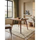 thumbnail of Retro Landhausstil Esstisch Massivholz - Braun, Handgefertigt. 80x80x76 cm | Kadima Design