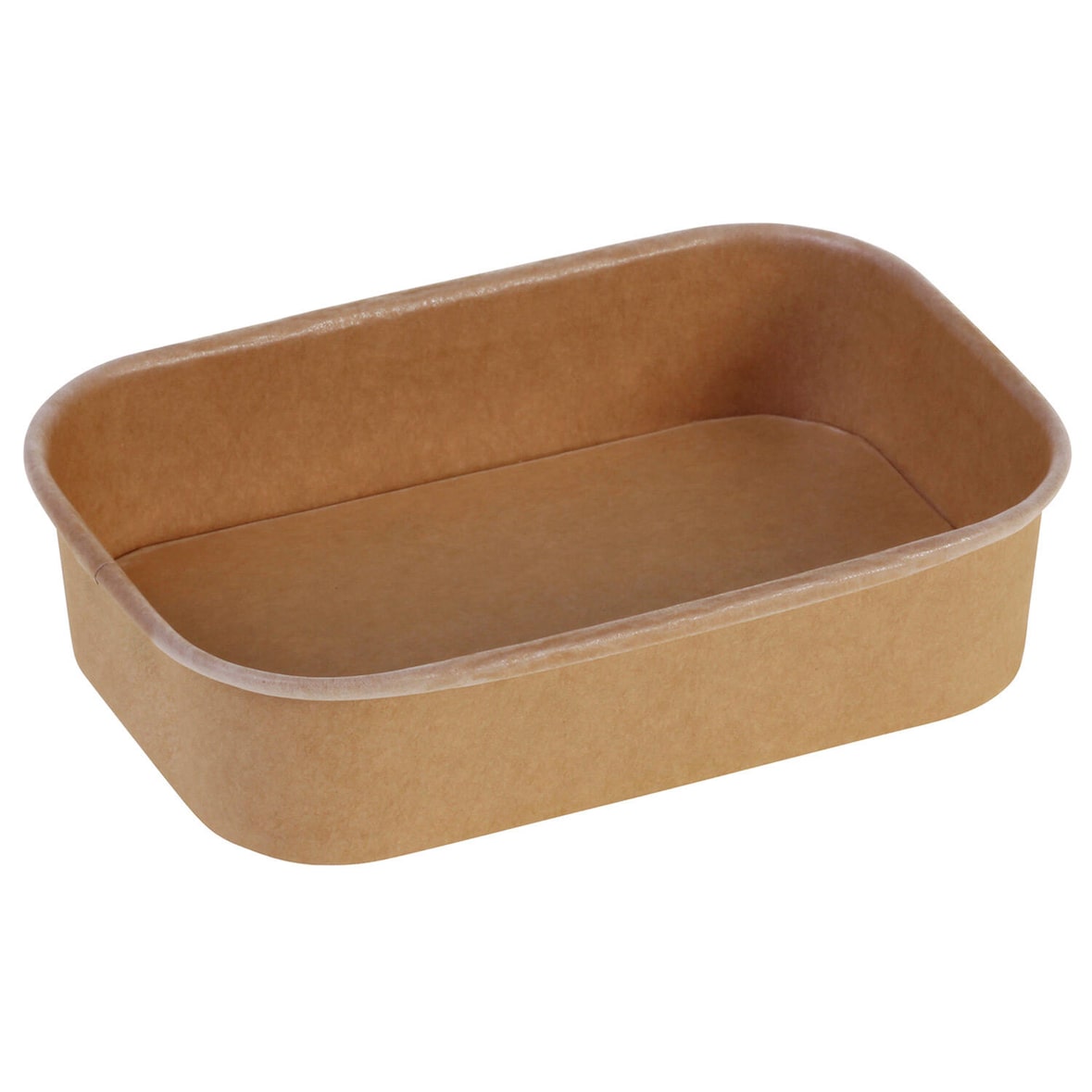 50x Pappschalen rechteckig Kraftpapier mit PE 750ml 173x120x57mm FSCR